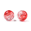 Transparent Crackle Acrylic Beads CACR-N002-27B-1