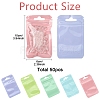 50Pcs 5 Colors Rectangle Plastic Yin-Yang Resealable Packaging Bags ABAG-YW0001-06-2
