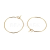 Ion Plating(IP) 316L Surgical Stainless Steel Hoop Earring Findings STAS-G130-03G-21MM-2