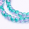 Crackle Glass Beads Strands X-CCG-Q002-4mm-06-4