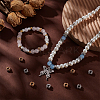 16Pcs 2 Colors Brass Spacer Beads KK-BBC0018-92-3