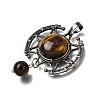 Natural Tiger Eye Pendants GG-CBA7610-03AS-08-2