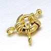Brass Spring Ring Clasps KK-L082B-01-2