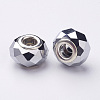 Electroplate Glass European Beads GDA002-33-2