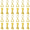 50Pcs Brass Ice Pick Pinch Bails IFIN-FS0001-47A-1