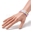 Opaque Acrylic Beads Stretch Bracelet Set for Kid BJEW-JB06589-9