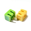 UV Plating Opaque Acrylic European Beads SACR-Z007-01E-2