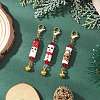 3Pcs Glass Pendant Decorations HJEW-MZ00359-1