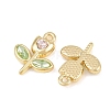 Alloy & Glass Pendants GL-CBA415D-25G-2