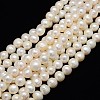 Natural Cultured Freshwater Pearl Beads Strands PEAR-L001-B-07-01-1