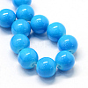Baking Painted Glass Round Bead Strands DGLA-Q020-8mm-31-2