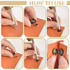 Removable Zinc Alloy Snap Button Sets TOOL-WH0059-126B-3