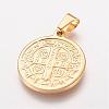 Ion Plating(IP) 304 Stainless Steel Pendants STAS-E117-04G-2
