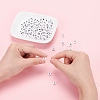 200Pcs 2 Style White Acrylic Enamel Beads SACR-YW0001-04-6