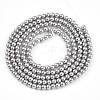 Baking Paint Pearlized Glass Pearl Bead Strands HY-N002-2mm-A03-3