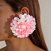 Flower Alloy Cloth Stud Earrings FS-WGD2E13-13-1