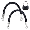 Braided Round Imitation Leather Bag Handles FIND-WH0139-955A-1