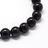 Synthetic Blue Goldstone Bead Strands X-G-S210-8mm-2