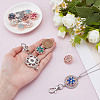 10Pcs 10 Colors Alloy Rhinestone Snap Buttons FIND-NB0006-38-3
