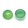 Natural Green Onyx Agate Cabochons G-P393-R04-14mm-2