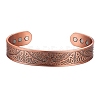Alloy Magnetic Cuff Bangles for Woman Men PW-WG11C77-01-1