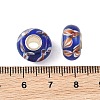 Lampwork & Brass Core European Beads LAMP-P019-01P-07-3