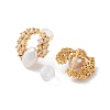 Natural Pearl Stud Earrings for Women EJEW-E303-16G-2