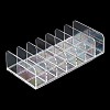 7 Grids Transparent Acrylic Eyeshadow Palette Makeup Organizer ODIS-WH0050-06-6