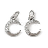 Brass Micro Pave Cubic Zirconia Pendants KK-R230-01P-1
