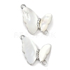 Brass Micro Pave Cubic Zirconia Pendants KK-U043-33G-01-1