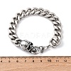 201 Stainless Steel Curb Chain Bracelets BJEW-B078-157P-3