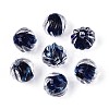 Textured Inner Flower Handmade Lampwork Beads LAMP-T024-07A-1