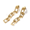 304 Stainless Steel Chain Dangle Stud Earrings for Women EJEW-Q781-30G-1