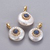 Natural Cultured Freshwater Pearl Pendants KK-L187-02A-1