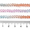 Transparent Painted Glass Beads Strands X1-DGLA-A034-T4mm-A19-3