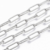 304 Stainless Steel Textured Paperclip Chains CHS-S006-JN954-1-4