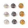 20Pcs 4 Colors Brass Rhinestone Beads RB-FS0001-02-1