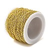 Handmade Brass Enamel Oval Link Chains CHC-L053-08G-03-3