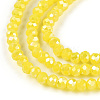 Electroplate Glass Beads Strands EGLA-A034-P1mm-B03-A-4