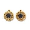 Ion Plating(IP) 304 Stainless Steel Enamel Charms STAS-M102-23G-03-1
