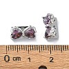 Brass Pave Cubic Zirconia Multi-Strand Links FIND-Z029-12F-3