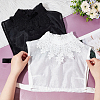 AHADERMAKER 2Pcs 2 Colors Detachable Cotton Lady Lace Shirt Collars AJEW-GA0006-12-3