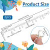 2Pcs Plastic Imitation Pearl Round Beads Tassel Iron Purse Decorative Chains DIY-PH00034-86-2