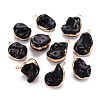 Electroplate Freshwater Shell Pendants SHEL-T018-12G-08-1