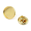 Rack Plating Brass Brooch Finding KK-Z030-01G-3