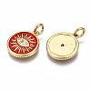 Brass Micro Pave Cubic Zirconia Pendants ZIRC-T014-041G-NF-3