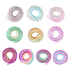  10 Strands 10 Colors Transparent Gradient Color Glass Beads Strands GLAA-TA0001-55-14