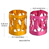 200Pcs Aluminum Dreadlocks Beads Hair Decoration ALUM-YW0001-04-3