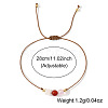 Natural Agate Beads Braided Bead Bracelets for Women LN7466-4