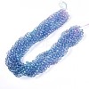 Baking Paint Transparent Glass Beads Strands DGLA-A035-T10mm-A06-2